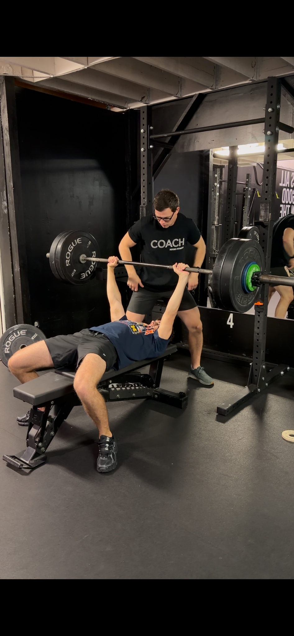 Jack bench pressing 240 pounds