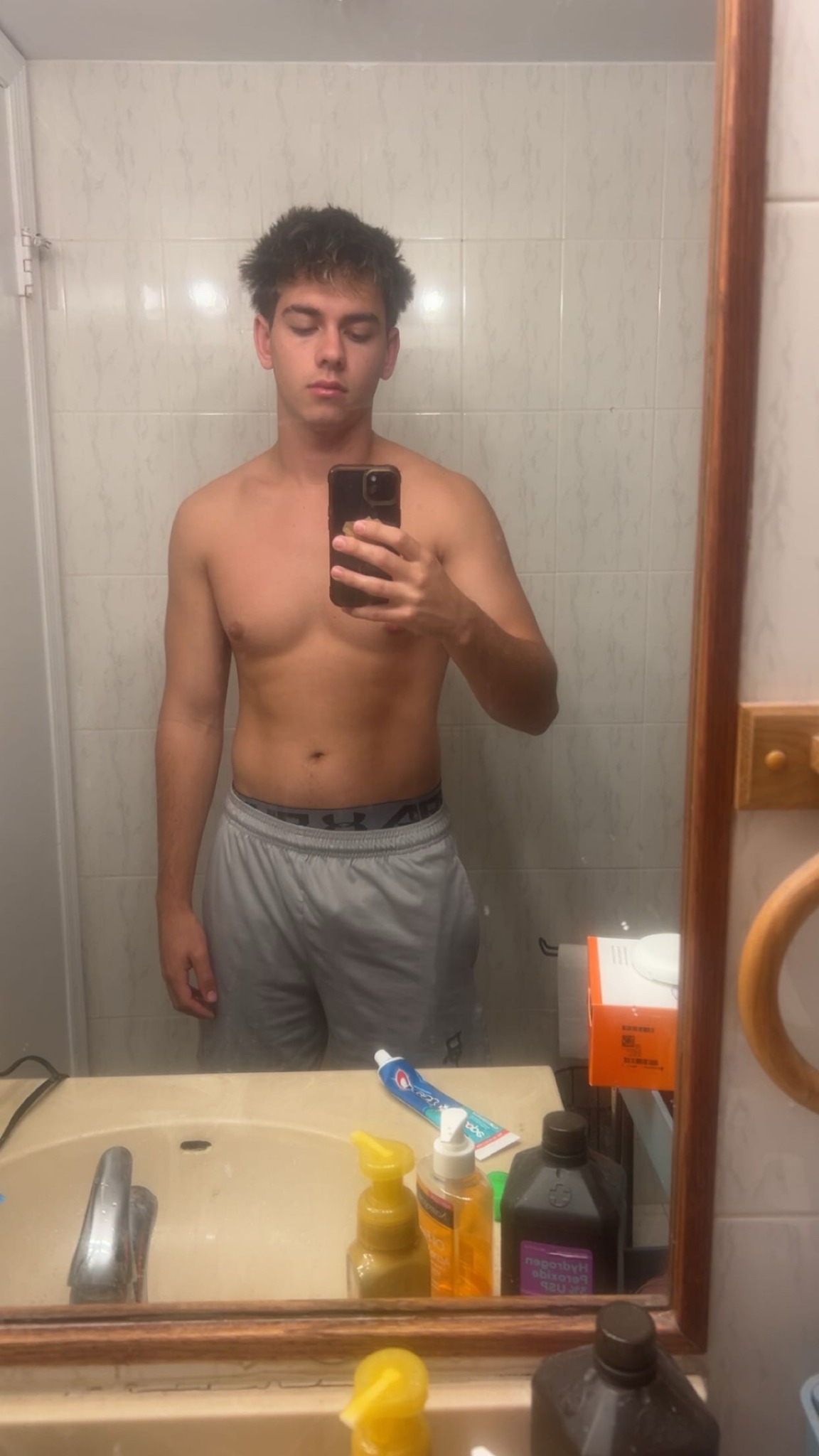 Jack before one month of focused training and nutrition